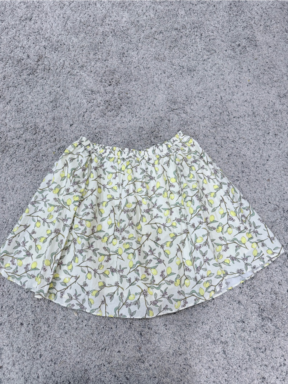 By Together White Skort with Yellow Lemon Print